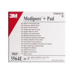 3M Медипор+ПАД Повязка, 6см*10см 3564 пупок