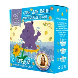 МЕДИКАЛФОРТ Соль морская  для ванн детская с чередой 4 пакета по 250 гр
