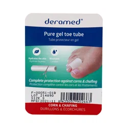 DERAMED Трубочка чисто-гелевая 1,5*8см 2шт F-00051-01В