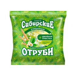 ФАБРИКА ЗДОРОВОГО ПИТАНИЯ Отруби сибирские очищающие с травами 200гр.