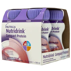 NUTRICIA Смесь жидкая Nutridrink Compact Protein с охдажд фрук-ягод  4*125мл