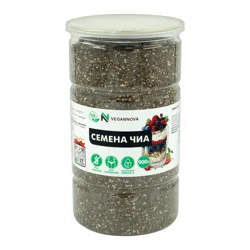 VEGANNOVA Семена Чиа 900 гр