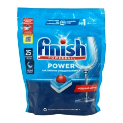 FINISH POWERBALL Таблетки для посудомоечной машины POWER 25шт