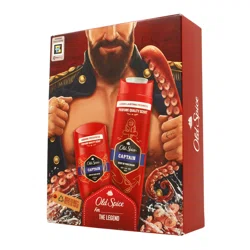 OLD SPICE Набор THE LEGENT Подарочный CAPTAIN Гель для душа 2в1 250мл +  Дезодорант твердый