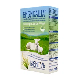БИБИКАША Каша на козьем молоке рисовая 5м+ 200шт