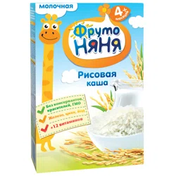 ФРУТО НЯНЯ Каша молочная рисовая 200гр