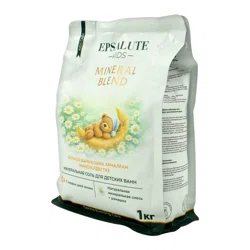 EPSALUTE Соль минеральная для ванн 1кг mineral blend с ромашкой