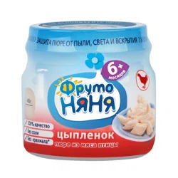 ФРУТО НЯНЯ Пюре из мяса цыплят 80 г