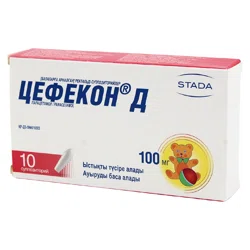 ЦЕФЕКОН Д 100 мг №10 супп рект Парацетамол