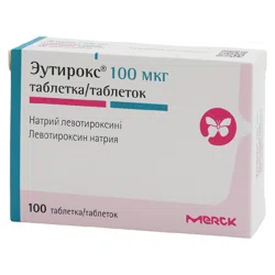 ЭУТИРОКС 100 мкг №100 таб  Левотироксин