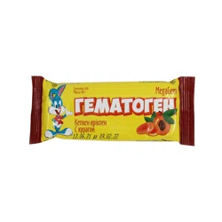ГЕМАТОГЕН MegaGem с курагой 40гр