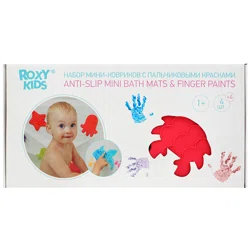 ROXY KIDS Набор мини-ковриков с пальчиковыми красками 1+ RBM-010-FC