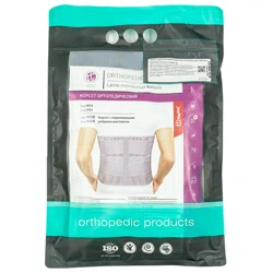 ЭКОТЕН ORTOPEDIC CORSET Корсет грудопояснично-крестцовый h25 TOM-1013 серый S 65-85 см