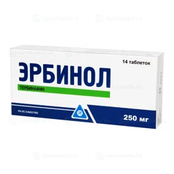 ЭРБИНОЛ 250 мг №14 таб  Тербинафин