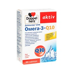 DOPPEL HERZ AKTIV Витамин Омега-3+Q10, 30шт.