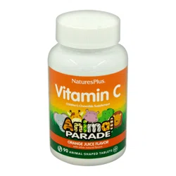 NATURES PLUS Таблетки Animаl Paradе жеват Витамин С со вкусом Апельсинового сока 90шт