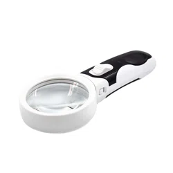 ЛУПА ручная круглая EYETEC 77365B 2 LED ∅65 93 мм 6x