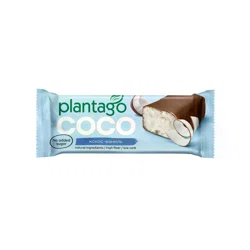 PLANTAGO Батончик глазированный кокосовый со вкусом ваниль 50гр