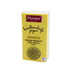 PREMIAL Платочки бумажные в ассортименте 1шт (10)