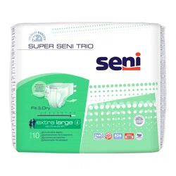 SENI Подгузники для взрослых 8 капель №10 extra large 1 трио
