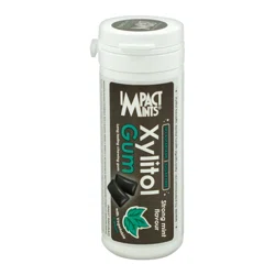 IMPACT Xylitol gum резинка жевательная со вкусом мяты и углем 30 гр