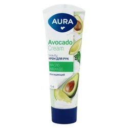 AURA BEAUTY Крем для рук Обогащающий Масло Авокадо 75мл