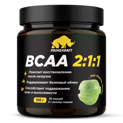 PRIMEKRAFT BCCA 2:1:1 Продукт диетический со вкусом Зеленое яблоко 150гр