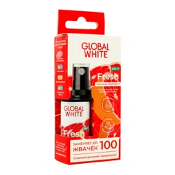 GLOBAL WHITE Спрей освежающий Fresh вкус Грейпфрута 15мл