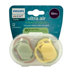 AVENT PHILIPS Соски-пустышки ортодонтические Ultra air 18+