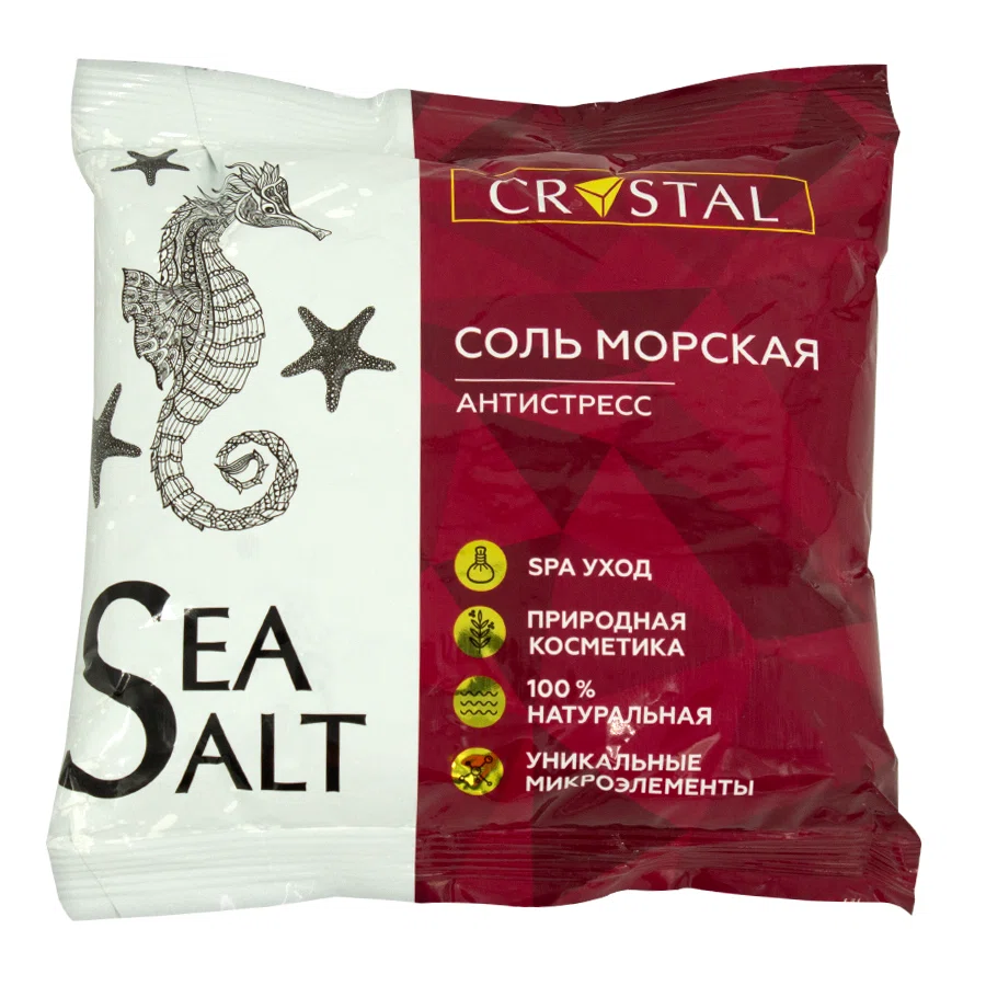 МЕДИКАЛФОРТ CRYSTAL Соль морская  для ванн антистресс 1 кг