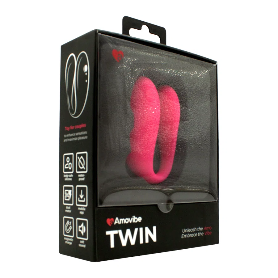 AMOVIBE Вибратор  парный  розовый  TWIN