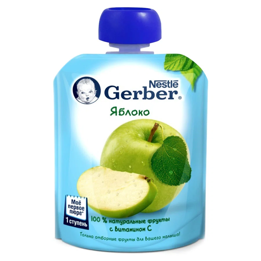 GERBER Пюре яблоко 90гр