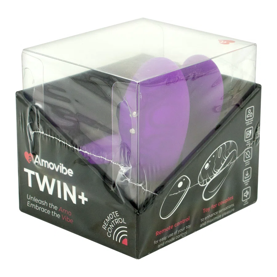 AMOVIBE Вибратор  парный  фиолетовый  TWIN