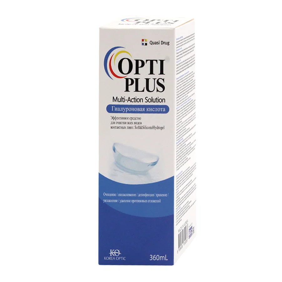 OPTI PLUS Средство для очистки линз 360мл