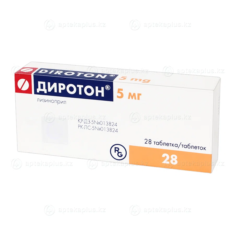 ДИРОТОН 5  мг №28 таб    Лизиноприл