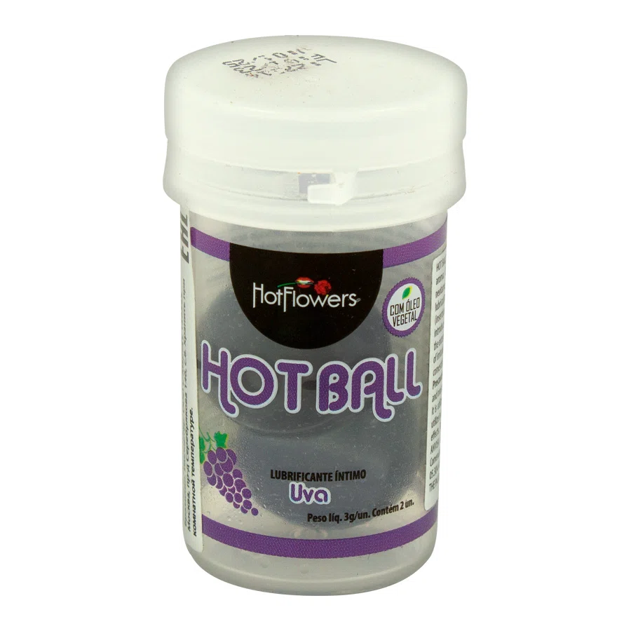 HOT FLOWERS Гель интимный Hot Ball 2 шарика виноград