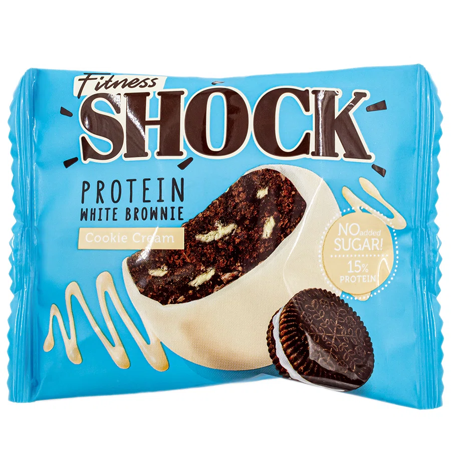 FITNES SHOCK Печенье White brownie Cookie Cream 50гр