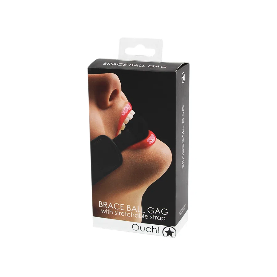 OUCH! Кляп-шарик Brace Ball GAG OU121BLK,