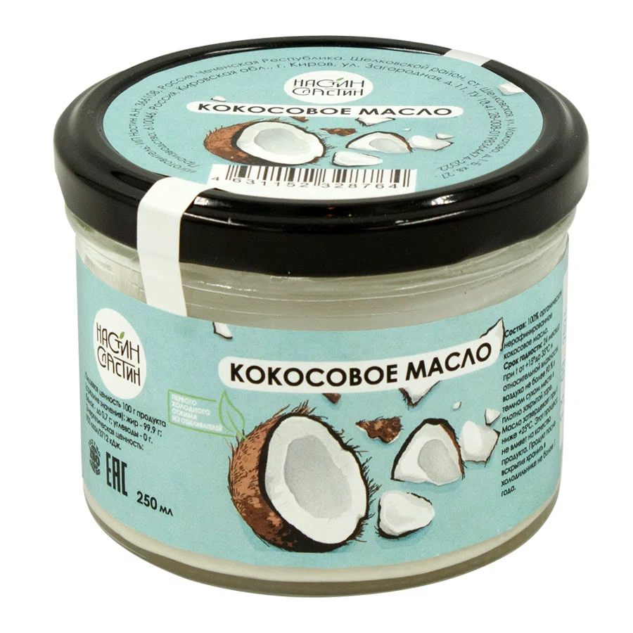 НАСТИНСЛАСТИН Масло кокосовое 250 мл