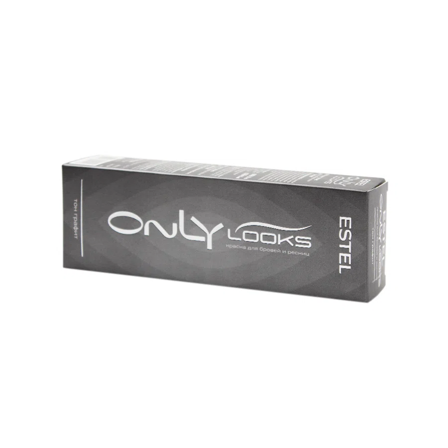 ESTEL ONLY LOOKS Краска для бровей и ресниц Графит 80мл
