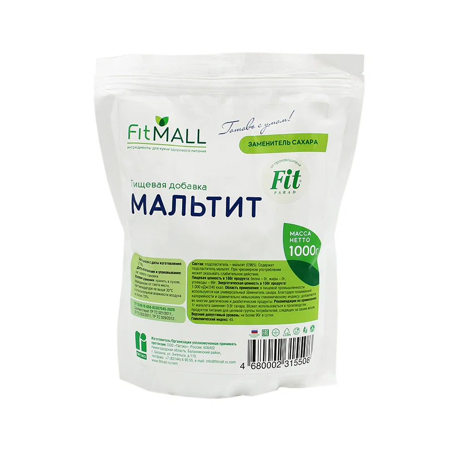 FIT PARAD Заменитель сахара FitMall Мальтит 1000гр