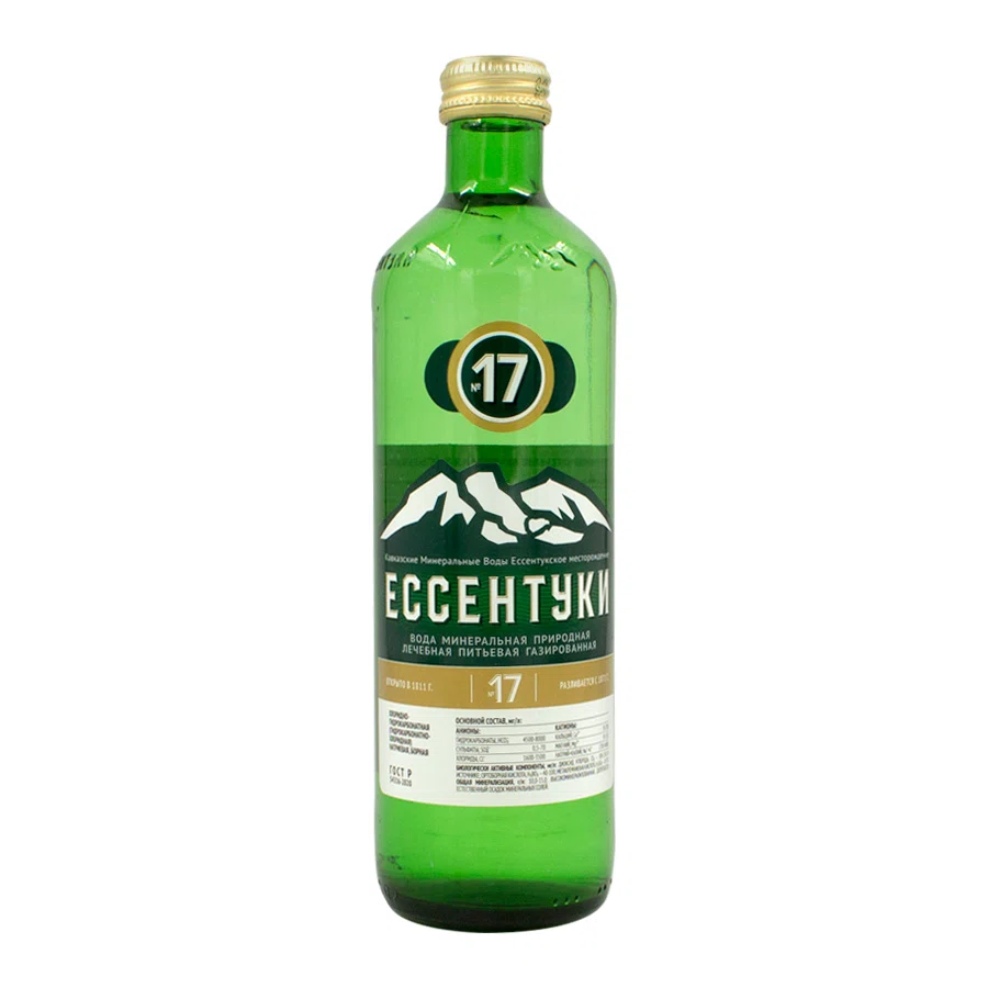 СТАРЫЙ ИСТОЧНИК Минеральная вода Есентуки 17, 0,45л стекло