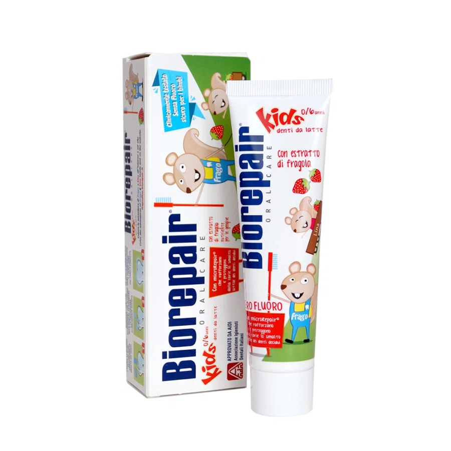 BIOREPAIR Паста зубная детская Клубника 0-6лет 50мл