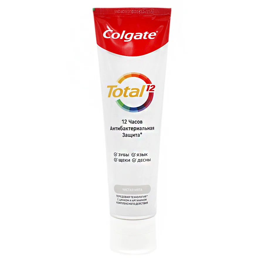 COLGATE Паста зубная  Total 12 Чистая мята 125 мл