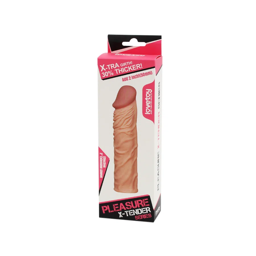 LOVETOY Насадка X-Tra 3 телесная LV1052F 12.121.1