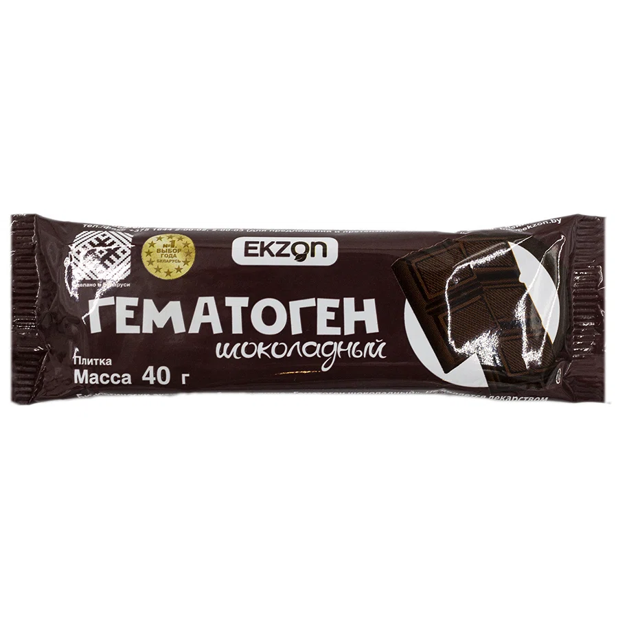 EKZON Гематоген шоколадный 40 гр