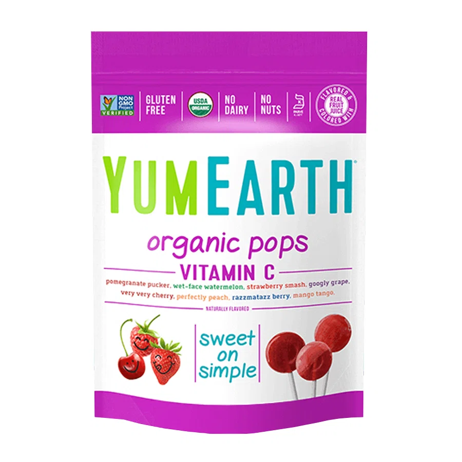 YUMEARTH Леденцы на палочке Vitamin C 14шт 1197