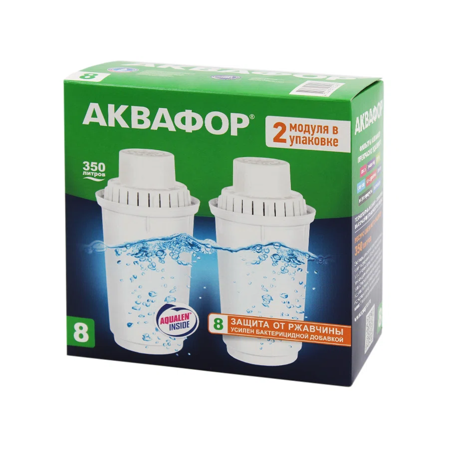 АКВАФОР Фильтр для воды В100-8 2шт
