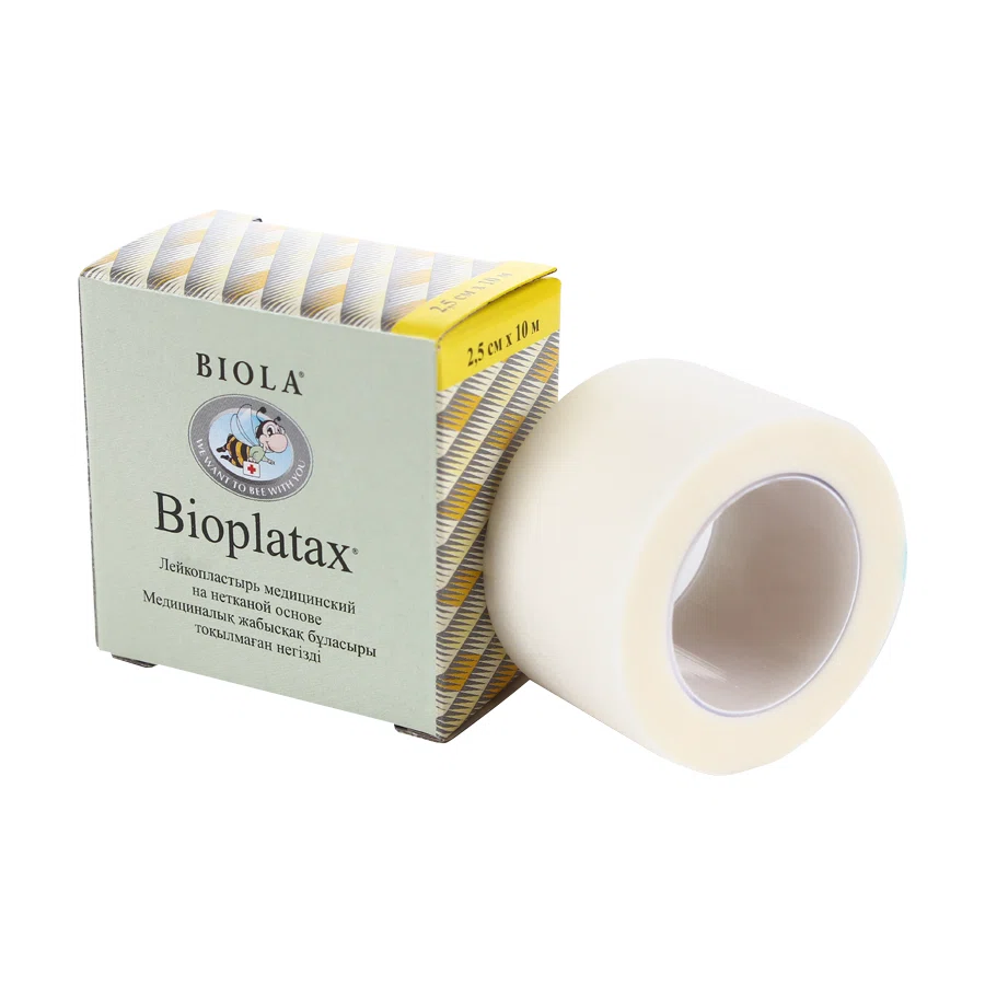 BIOLA BIOPLATAX Лейкопластырь на нетканой основе 2,5см*10м