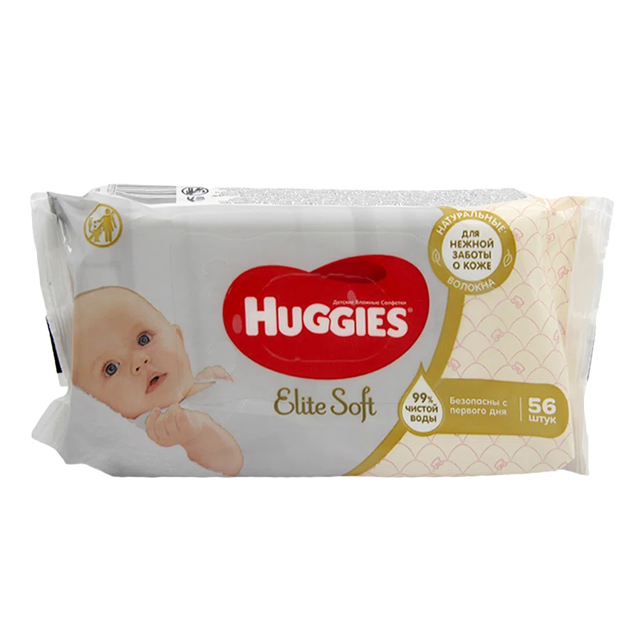 HUGGIES Салфетки Elite Soft 56 шт